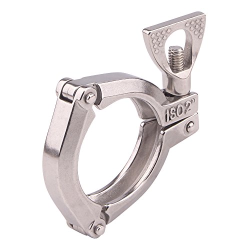 Image of DERNORD 2 Inch Three Segment Sanitary Clamp Stainless Steel 304 Tri Clamp Clover ((Tri clamp:2 Inch))