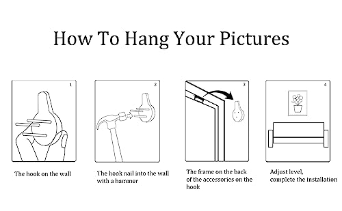 Mofutinpo Vintage Flowers Pattern Canvas Prints Wall Art for Bedroom 14x14 inches 4 Pieces Framed Artwork Vintage Picture Ready to Hang for Home Bathroom Kitchen Office Decoration