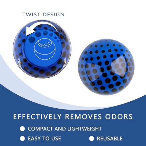 Knixmax Sneaker Deodorizer Shoe Freshener Balls, Gym Bags Lockers Car Air Fresheners, Boot Deodorant Balls Odor Eater Shoe Deodorizers 6 Packs Cologne Colorful2