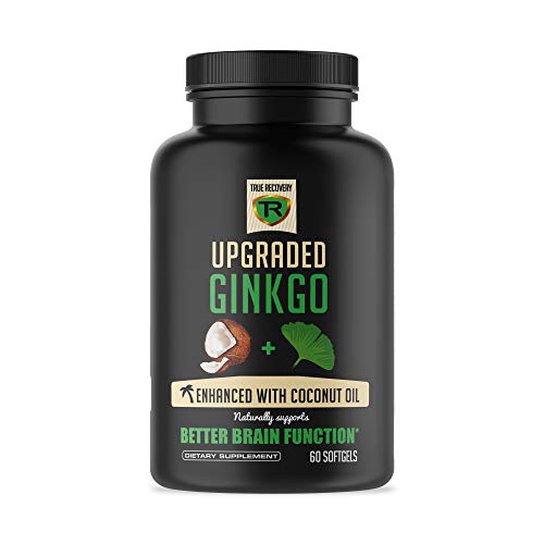Extra Strength Ginkgo Biloba - Enhanced with Coconut Oil for Better Absorption