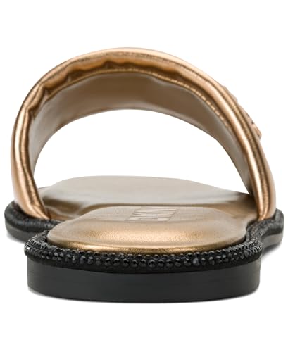 DKNY Women's Bavant Studded Flat Slide Sandal3