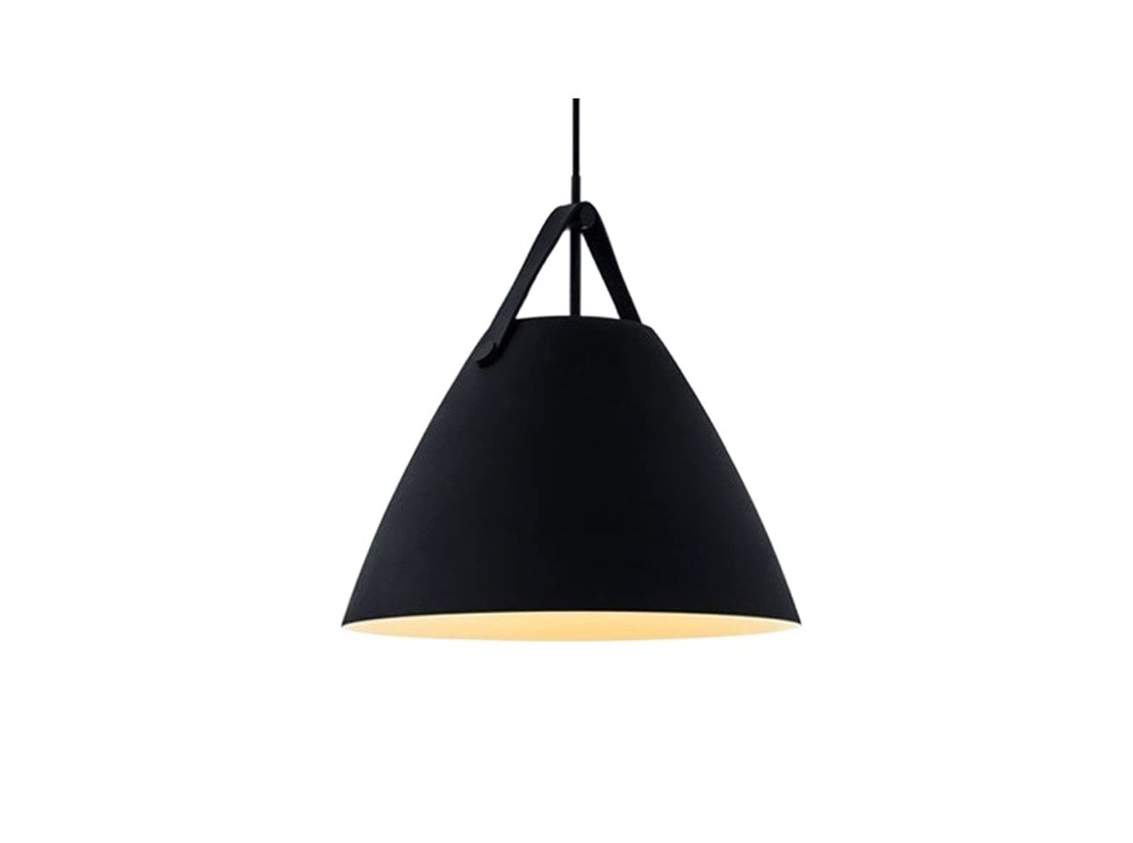 Lustre noir de plafond et pendentif léger nordique simple pour éclairer
