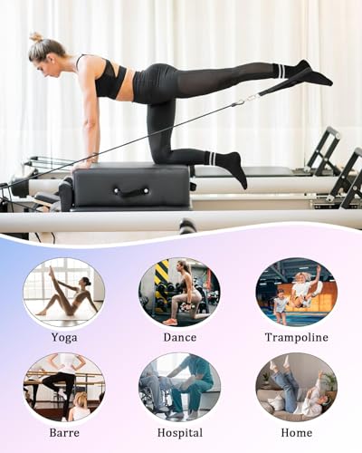 YeuG 4/6 Pairs Pilates Socks for Women - Non Slip Grip Socks for Yoga, Barre, Hospital, Barefoot