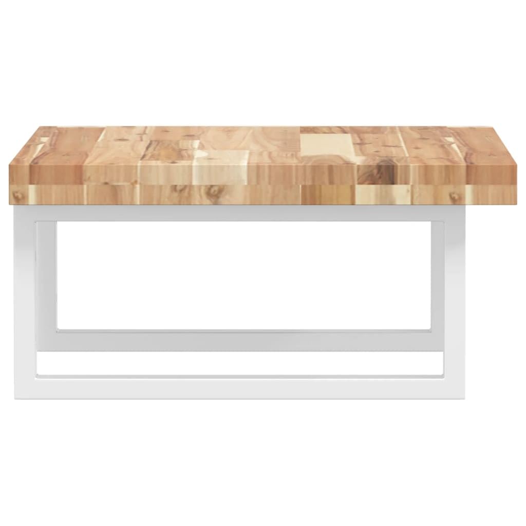 Lavabo da 50 x 50 cm, in legno massiccio di acacia, montaggio a