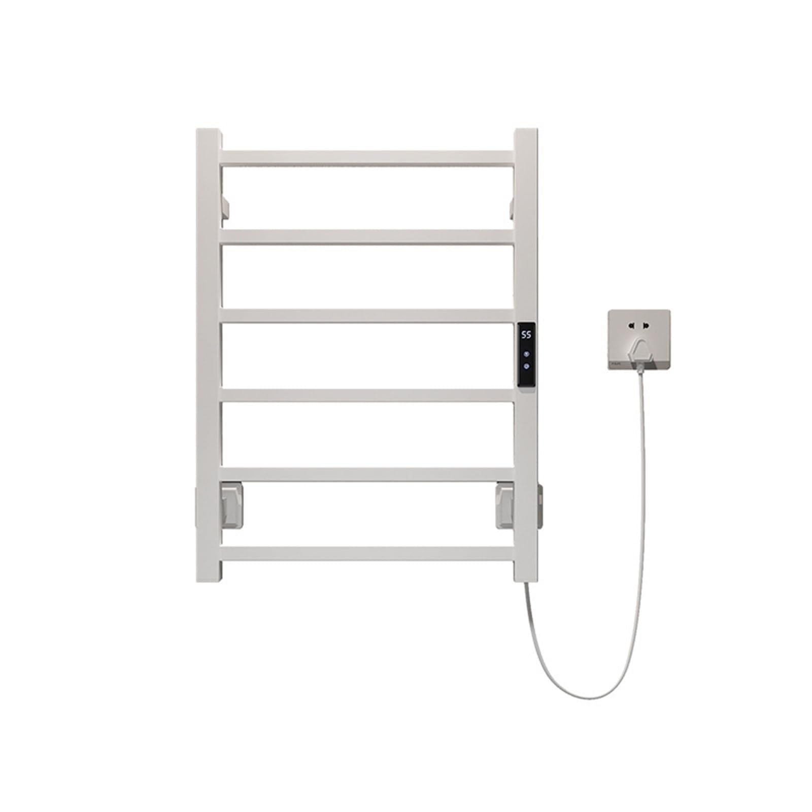 Scaldasalviette Elettrico, scaldasalviette con Timer e Temperatura, regolazioni multilivello, scaldasalviette da 150 W, scaldasalviette da Parete in Acciaio Inox, per Bag