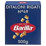 Barilla Pasta Ditaloni Rigati N.49, Pastina di Semola di Grano Duro, I Classici, Tempo di Cottura 12 Minuti, Confezione da 500g