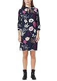 Fließender Stoff s.Oliver Damen 14.908.82.3720 Kleid, Blau (Navy AOP 59a4), (Herstellergröße: 40)