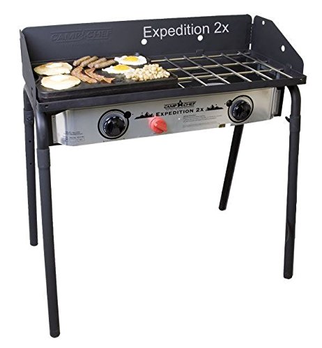 Camp Chef Expedition 2X Double Burner Stove with Griddle
