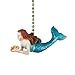 Clementine Designs Ocean Mermaid Decorative Ceiling Fan Light Dimensional Pull
