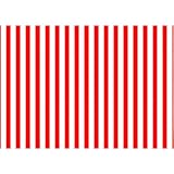 10x6ft Red and White Striped Backdrop Movie Themed Red Striped Background for Kids Birthday, Circus Theme Party Photography Decoration Banner