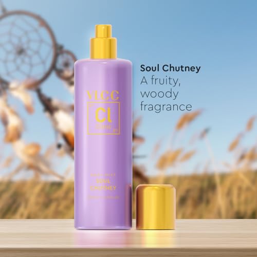 Image of VLCC Clinic Body Mist inchSoul Chutney inch 200ml Fruity, Floral, Sweet Fragrance, Long Lasting Body Mist, Long Lasting Fragrance, Symbol Of Love, Paraben Free For Unisex