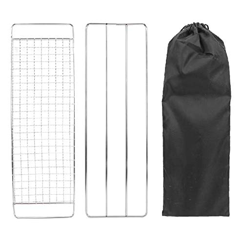 Grade para churrasco, grade para churrasco, grade de cozinha para acampamento Fácil de transportar b