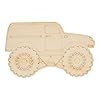 Bright Creations Wooden Cars to Paint - 24 Pieces, 4.6 x 3 in, 0.1 in Thick - Monster Truck Wood Cutouts for Craft Supplies & Party Decorations #3