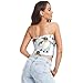 Cute Penguins White Women's Crop Tops with Mesh Strapless Bras for Women Bandeau Bra for Lady Party