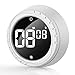 OCROUKI Temporizador de Cocina, Reloj Cocina Digital Temporizador de Huevo Magnético, Reloj Despertador de Corta Duración con Gran Pantalla LCD, Ideal para Cocinar, Hornear, Hacer Deportes (Blanco)