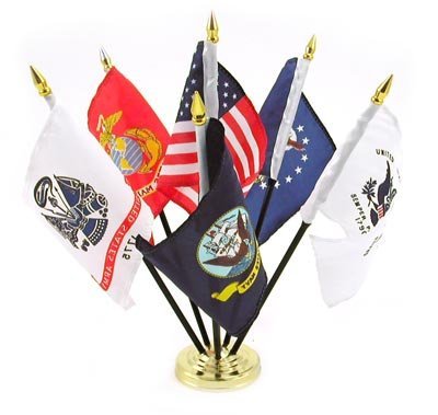 US Flag Store Armed Forces Desk Set