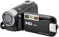 Cameră video Goshyda 4K 48MP, înregistrator DV, ecran rotativ de 2,7 inchi, zoom digital 16X, negru, USB pentru conectare la calculator 1