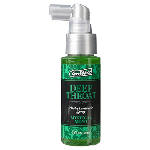 Doc Johnson GoodHead - Deep Throat Spray - Numbs Throat - Relaxes Gag Reflex - Mystical Mint - 2 fl. oz.(59 ml)
