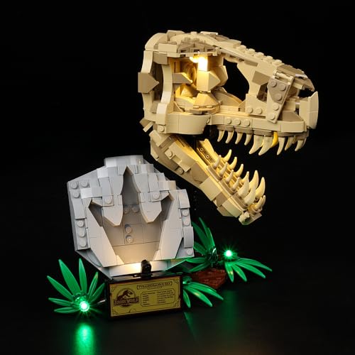 Kyglaring LED Lighting Kit Compatible with Lego Dinosaur Fossils: T. rex Skull 76964 Building Blocks - Image 4