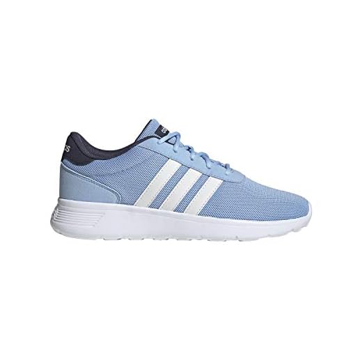 adidas W Lite Racer Glow Blue/White/Trace Blue Running Shoes 7.5