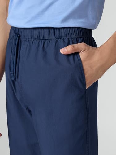 Image of XYXX Zen Cotton Solid Drawstring Pyjamas for Men | Relaxed Fit Lounge Pants with Side Pockets
