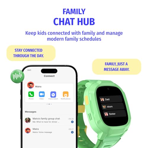 Image of Noise Junior Explorer 2 Smart Watch for Kids with 4G SIM Compatible, 2-Way Video & Voice Calling, Geofencing, Real Time Location Monitoring via Google Maps, IP68, SOS Emergency Alerts (Happy Meadow)
