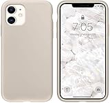 IceSword iPhone 11 Case Stone, Thin Liquid Silicone Case, Soft Silk Microfiber Cloth, Matte Pure...