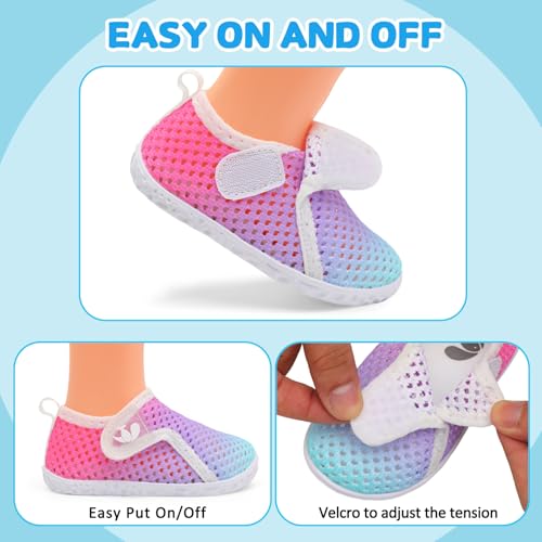 Image of FEETCITY Boys Girls Water Shoes Kids Aqua Socks Quick Dry Barefoot for Beach Swimming Pool