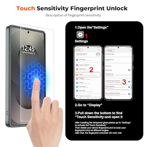 Image of SUPFINE Magnetic for Samsung Galaxy S25 Ultra Case with Screen Protector, (Built-in Magnets) (Military Grade Drop Protection) Slim Translucent Shockproof Phone Case,Titanium Gray