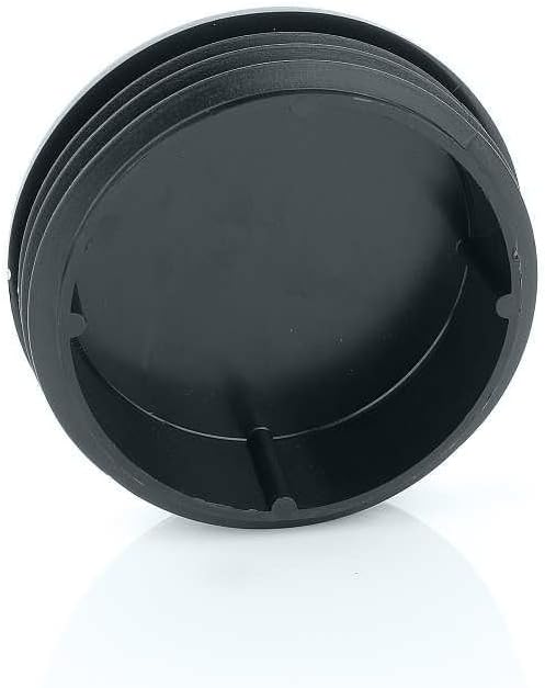 Pack of 100 Lamellar Plugs, Round, 43 mm, for Round Pipe, Round Plug, Anthracite Pipe Covers, Made of PE Plastic, Pipe Plugs for Pipe Cover of Steel Pipe, Stainless Steel Tube, Aluminium