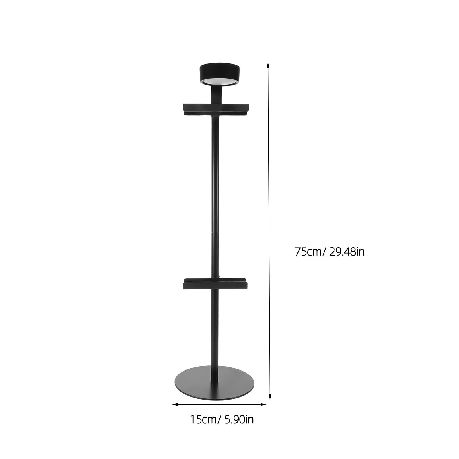 Générique Chevalet de Table Réglable en Fer Noir avec Éclairage Intégré