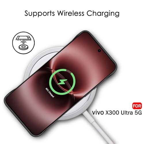 Image of TheGiftKart Hybrid Ultimate Slim Back Case Cover for Vivo X300 Ultra 5G | Lightweight Profile | Hard Back Case Cover for Vivo X300 Ultra 5G (PC & TPU, Metal Camera Ring, Leather Texture Finish, Black)