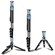 SIRUI P-325FL Carbonfaser Einbeinstativ mit Füßen,170 cm professionelles Monopod, tragbar und leicht Kamerastativ für DSLR-Kameras, max. Traglast 10 kg