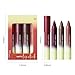 JUAAZIN 4Pcs Matte Lip Lipstick Crayon Lip Liner Thick Pencil, High-Pigment Outline lips, Non-sticky Matte Velvet Texture, Waterproof & Smudge-Proof Longwear Pigmented, Fit for all tones (02 Set