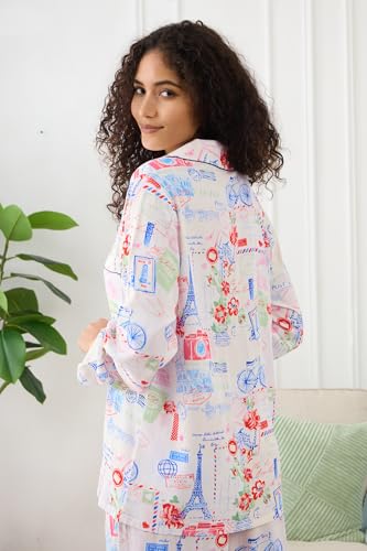 Image of YiNi LuLu Womens Pajamas Set 2 Piece Long Sleeve Sleepwear Button Down Pjs Lounge Set Nightwear with Pockets