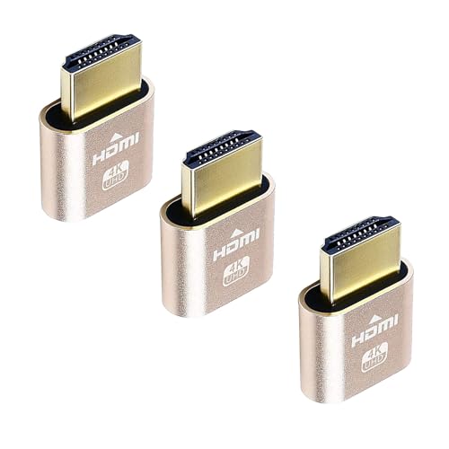 ★【Compatibile con tutti i sistemi】L'adattatore per display virtuale si collega all'uscita TV HD e funziona come un vero monitor LCD. Funziona con qualsiasi scheda grafica senza problemi di incompatibilità. È ideale per lo streaming di giochi, VR, Windows, MAC, Linux e l'uso di mini server con schermo condiviso, ecc.