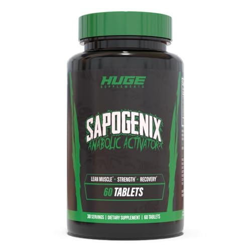 Sapogenix Anabolic Activator for Muscle Growth Strength & Recovery Exclusive High-Potency Muscle Builder w/ Cyclosome Delivery For Optimal Absorption For Bulking or Cutting Cycles (60 Tablets)