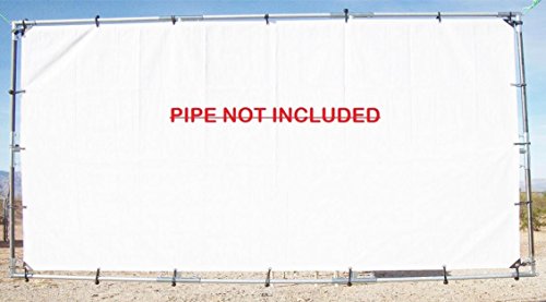 20' x 30' Outdoor Hanging Home Theater Personal Drive in Projection Movie Screen Kit 1 5/8