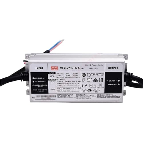Controlador LED XLG-75-HA de 75W con corriente de 1300-2100mA para un brillo estable 2