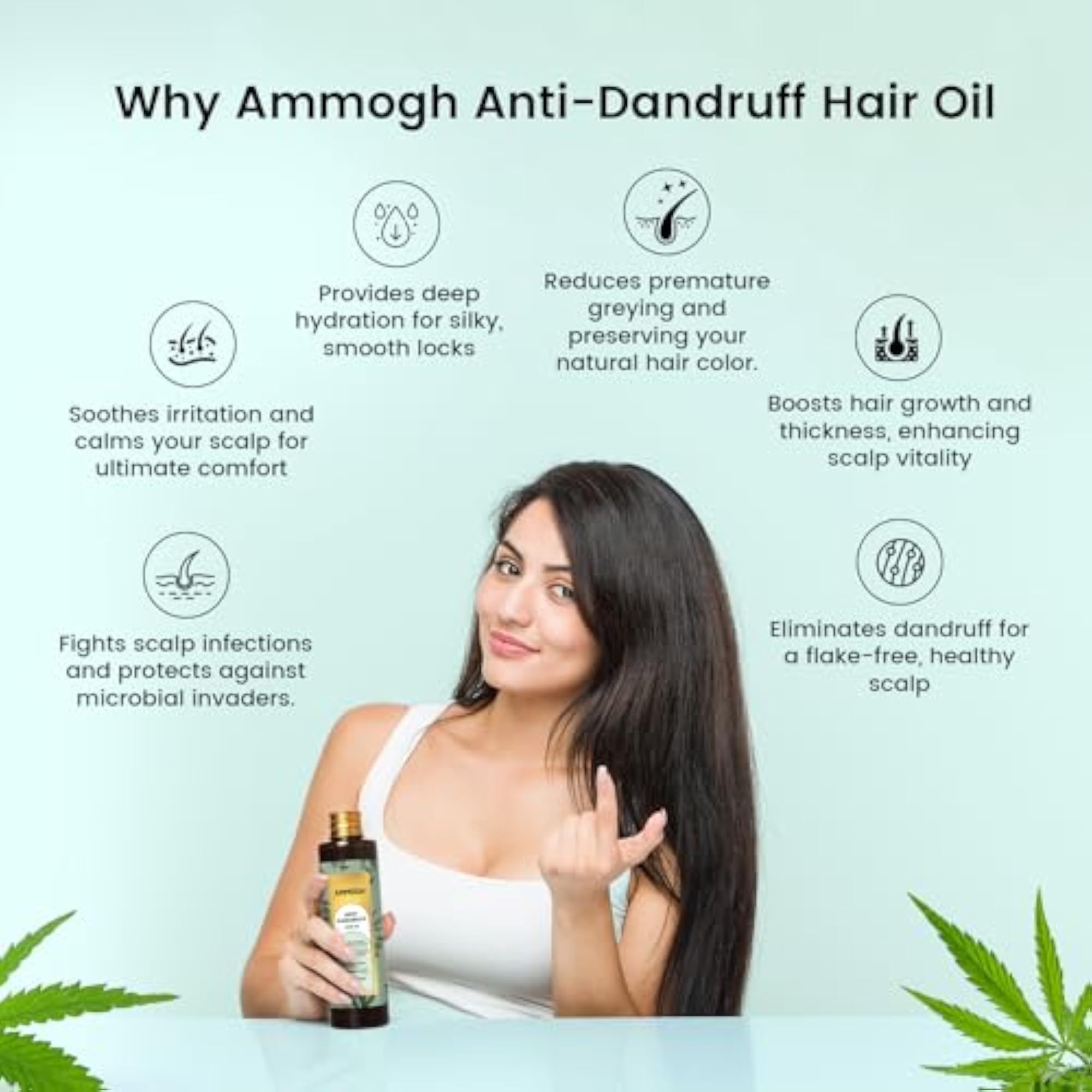 Anti Dandruff Oil with Tea Tree, Onion, and Jojoba