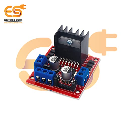 Image of Electronic Spices Combo of L298N Motor Drive Controller Kit | Includes BO Motor | BO Wheel (9 Items)