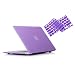 Ruban - Air 11-inch 2 in 1 Soft-Touch Hard Case Cover and Keyboard Cover for Macbook Air 11.6" Models: A1370 / A1465 - Purple