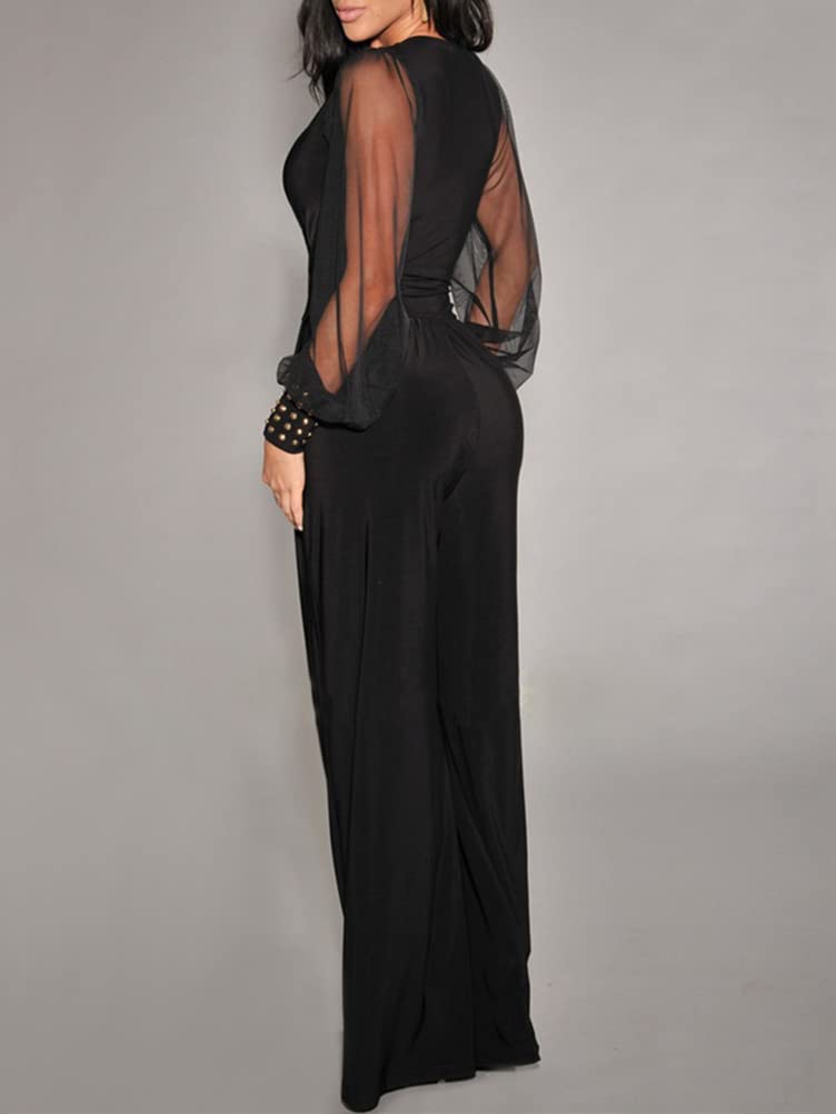 Senza Maniche Vita Alta Long Pantaloni Schiena Nuda Fionda Tuta Intera Aderente da Donna Elegante Tinta Unita Playsuit Tuta Cerimonia Cocktail Overall Monopezzi Tutine