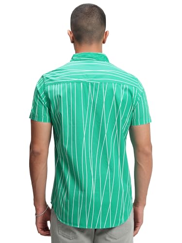 Image of Highlander Men's Striped Slim Fit Shirt