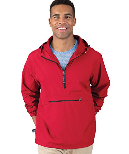 Image of Charles River Apparel Unisex Pack-N-Go Pullover, Lightweight Packable Anorak Windbreaker for Men and Women