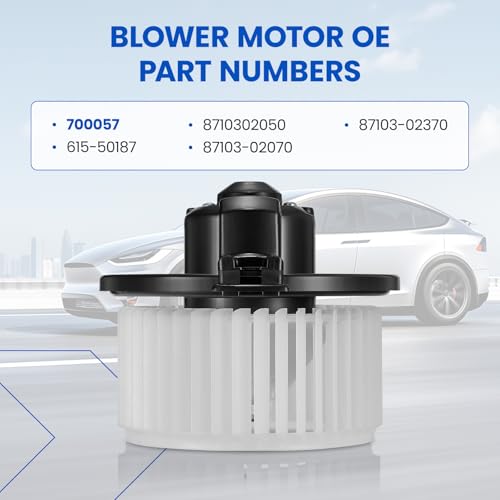 Image of HVAC Blower Motor 700057 Compatible with Toyota Corolla 2003-2008, Matrix 2003-2007 for 87103-02070, 87103-02370, 8710302050, 615-50187 A /C Blower Motor Assembly