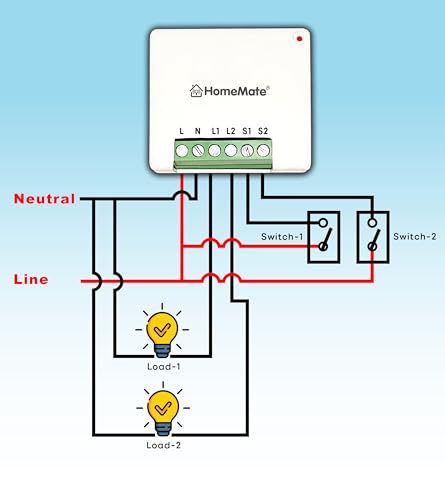 Image of HomeMate Smart Home Kit for 2 BHK (Lite), Smart Retrofit Switches to Automate 9 Lights, 1 Fan and IR Devices, No re-Wiring Required, Compatible with Alexa, Google Home & Siri Shortcuts