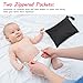 4 Pieces Wet Dry Bag for Baby Cloth Diapers Wet Diaper Bag Washable Travel Bags Reusable with 2 Pockets for Pool Yoga Gym Travel Beach Swimwear Clothes