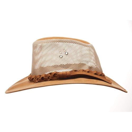 Image of Mesh Sun Hat for Men Golf Soaker Hats Summer Beach Safari Wide Brim Fishing Cap Outdoor