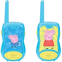 Patines Niña Peppa Pig LEXIBOOK Peppa Pig Walkie-talkies, Pinza para Colgar del cinturón, batería, Azul (8597478)